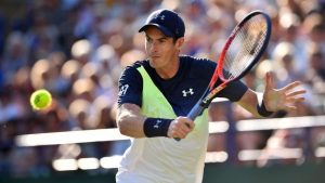 Andy Murray claimed his first win since returning from a hip injury