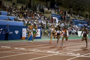 Elaine Thompson finishes 3rd at IAAF Diamond League in Doha