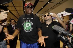 Dennis Rodman in Singapore for Trump -Kim Jung Un Diplomatic talks