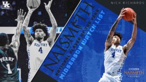 Nick Richards selected for Naismith mid-season 30 watch list