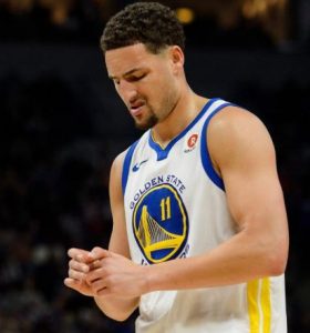 Klay Thompson is “questionable” for Game 3 of the NBA Finals