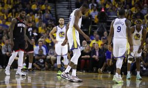 Warriors star Kevin Durant out indefinitely with calf strain