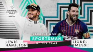 Lionel Messi & Lewis Hamilton share Laureus Award