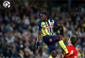 Usain Bolt makes debut for Central Coast Mariners