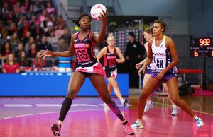 Shimona Nelson on losing end of Suncorp Super Netball League match in Australia