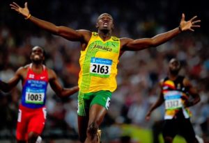 The Olympic sprint exploits of the world’s fastest man, Usain Bolt, among best performance