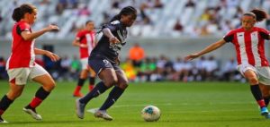 National striker Khadijah Shaw scores for Bordeaux in French League