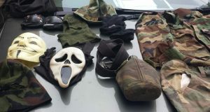 Masks, camouflage and vests among items seized by Westmoreland police