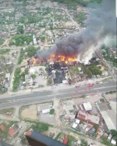 NEPA conducts data collection following fire at tyre storage facility in Riverton