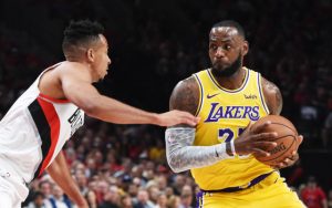 Lebron James fires up 26 points, in loss to Portland Trailblazers