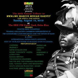 Jamaicans celebrate Marcus Garvey’s birthday today; Irie FM to host annual tribute tomorrow