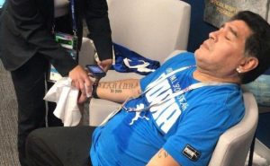 Diego Maradona admitted to hospital