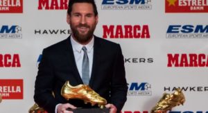 Lionel Messi picks up a record-extending sixth and third consecutive – European Golden shoe award