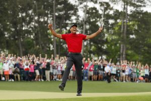 Tiger Woods is a Masters champion for the fifth time in his career