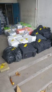 Man held for over a thousand pounds of ganja