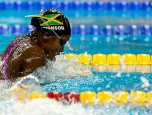 Alia Atkinson wins gold at the FINA Swimming World Cup in China