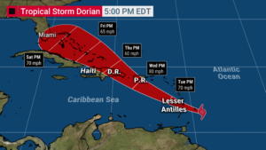 CDEMA regional response team ready as TS Dorian heads for Barbados