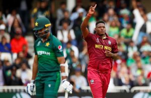 Oshane Thomas four wicket burst gives WI 7 wicket win over Pakistan in ICC World Cup